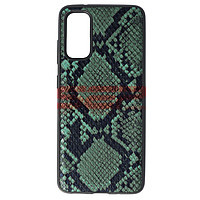 Accesorii GSM - Leather Back Cover: Toc TPU Leather Snake Samsung Galaxy Note 20 5G Green