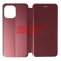 Accesorii GSM - Toc FlipCover Round: Toc FlipCover Round Huawei nova Y61 Wine