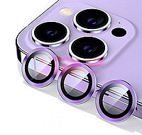 Accesorii GSM - Protectie sticla camera foto: Protectie sticla Metal camera foto Apple iPhone 14 Pro Purple
