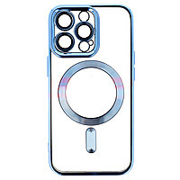Accesorii GSM - Toc TPU Plating Frame Magnetic Magsafe: Toc TPU Plating Frame Magnetic Magsafe Apple iPhone 13 Pro Sierra Blue
