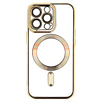 Accesorii GSM - Toc TPU Plating Frame Magnetic Magsafe: Toc TPU Plating Frame Magnetic Magsafe Apple iPhone 13 Pro Gold