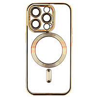 Accesorii GSM - Toc TPU Plating Frame Magnetic Magsafe: Toc TPU Plating Frame Magnetic Magsafe Apple iPhone 14 Pro Gold