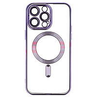 Toc TPU Plating Frame Magnetic Magsafe Apple iPhone 14 Pro Max Deep Purple