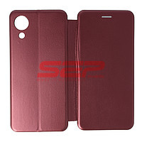 Accesorii GSM - Toc FlipCover Round: Toc FlipCover Round Samsung Galaxy A03 Core Wine
