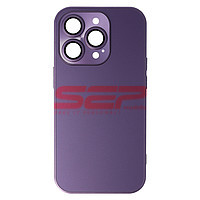 Accesorii GSM - Toc TPU Frosted Glass: Toc TPU Frosted Glass Apple iPhone 14 Pro Deep Purple
