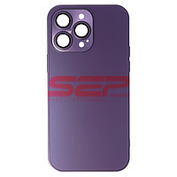 Accesorii GSM - Toc TPU Frosted Glass: Toc TPU Frosted Glass Apple iPhone 14 Pro Max Deep Purple