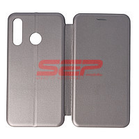 Accesorii GSM - Toc FlipCover Round: Toc FlipCover Round Huawei P30 Lite Fossil Grey