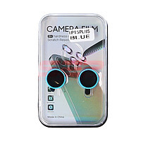 Accesorii GSM - Protectie camera foto Ceramic: Protectie sticla camera foto Ceramic Apple iPhone 15 Plus Blue