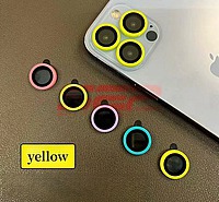 Accesorii GSM - Protectie camera foto Ceramic: Protectie sticla camera foto Ceramic Apple iPhone 15 Plus Yellow