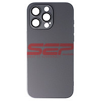 Accesorii GSM - Toc TPU Frosted Glass: Toc TPU Frosted Glass Apple iPhone 15 Pro Max Graphite