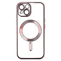 Accesorii GSM - Toc TPU Plating Frame Magnetic Magsafe: Toc TPU Plating Frame Magnetic Magsafe Apple iPhone 15 Pink