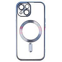 Toc TPU Plating Frame Magnetic Magsafe Apple iPhone 15 Sierra Blue