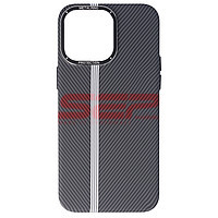 Accesorii GSM - PC Back Cover: Toc PC MetalRing Carbon Apple iPhone 15 Pro Max Graphite