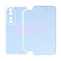 Accesorii GSM - Toc FlipCover Piano: Toc FlipCover Magnet Piano Honor 90 Ice Blue