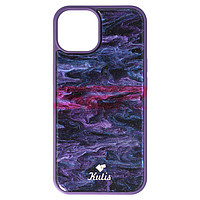 Toc TPU Natural Marble Apple iPhone 14 Purple