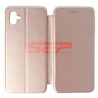 Accesorii GSM - Toc FlipCover Round: Toc FlipCover Round Samsung Galaxy A04 Rose Gold