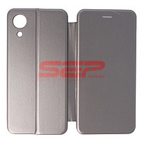 Accesorii GSM - Toc FlipCover Round: Toc FlipCover Round Samsung Galaxy A03 Core Fossil Grey