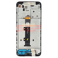 Accesorii GSM - Ansamblu LCD: LCD+Touchscreen cu Rama MOTOROLA Moto G20 BLACK Original Service Pack