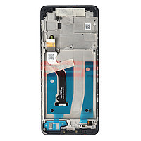 Accesorii GSM - Ansamblu LCD: LCD+Touchscreen cu Rama MOTOROLA Moto G60s BLACK Service Pack