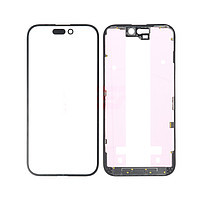 Accesorii GSM - Geam ecran cu rama: Geam cu Rama + OCA iPhone 15 BLACK