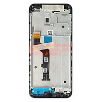 Accesorii GSM - Ansamblu LCD: LCD+Touchscreen cu Rama MOTOROLA Moto G9 Play BLACK Original Service Pack