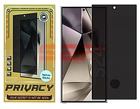 Folie protectie display sticla Privacy FingerPrint Unlock Samsung Galaxy S23 Black