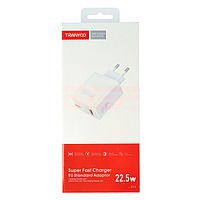 Accesorii GSM - : Adaptor priza USB Fast Charge TRANYOO 22.5W T-EU4