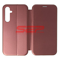 Accesorii GSM - : Toc FlipCover Round Samsung Galaxy A35 Wine