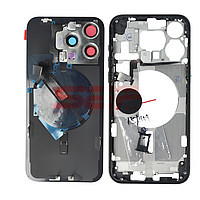 Accesorii GSM - Carcasa AAA: Carcasa completa + uper flex iPhone 15 Pro Max BLACK