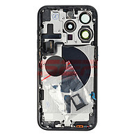 Accesorii GSM - Carcasa AAA: Carcasa completa + uper flex iPhone 15 PRO BLACK
