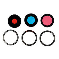 Accesorii GSM - Geam camera foto: Geam camera cu Rama Apple iPhone 15 Pro BLUE
