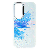 Accesorii GSM - Toc silicon Aurora Shell: Toc silicon Aurora Shell Samsung Galaxy A35 Blue Butterfly