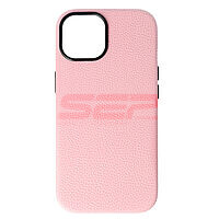 Toc TPU Leather Magsafe Apple iPhone 15 Pink