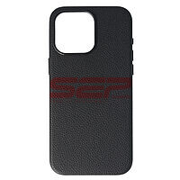 Accesorii GSM - Toc TPU Leather Magsafe: Toc TPU Leather Magsafe Apple iPhone 15 Pro Max Black