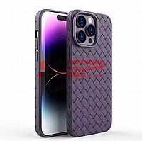 Toc TPU Leather Braided Apple iPhone 11 Purple