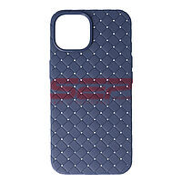 Toc TPU Leather Braided Apple iPhone 15 Dark Blue