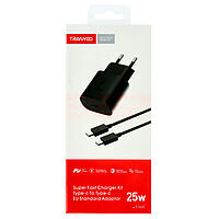 Accesorii GSM - Incarcatoare retea: Incarcator retea Fast Charge Type-C - Type-C 25W TRANYOO T-SA2C BLACK