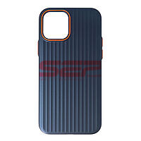 Accesorii GSM - Toc PC Metallic Lines: Toc PC Metallic Lines Apple iPhone 12 Navy