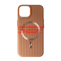 Toc PC Metallic Lines Magsafe Apple iPhone 14 Brown