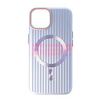 Accesorii GSM - Toc PC Metallic Lines: Toc PC Metallic Lines Magsafe Apple iPhone 14 Lavender