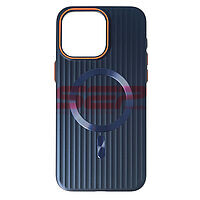 Accesorii GSM - Toc PC Metallic Lines: Toc PC Metallic Lines Magsafe Apple iPhone 15 Pro Max Navy