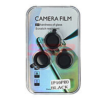 Accesorii GSM - Protectie sticla camera foto: Protectie sticla Metal camera foto Apple iPhone 16 Pro Black