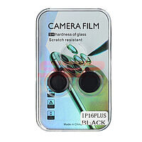 Accesorii GSM - Protectie sticla camera foto: Protectie sticla Metal camera foto Apple iPhone 16 Plus Black