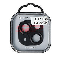 Accesorii GSM - Protectie sticla camera foto: Protectie sticla Metal Full Cover camera foto Apple iPhone 15 Black