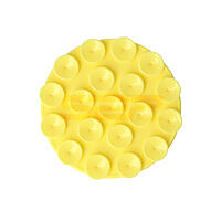 Accesorii GSM - Suport & Docking telefon mobil: Pad silicon pentru telefon mobil Round YELLOW