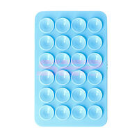 Accesorii GSM - Pad silicon pentru telefon mobil: Pad silicon pentru telefon mobil Rectangle SKY BLUE