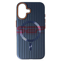 Accesorii GSM - Toc PC Metallic Lines: Toc PC Metallic Lines Magsafe Apple iPhone 16 Navy