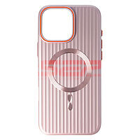 Accesorii GSM - Toc PC Metallic Lines: Toc PC Metallic Lines Magsafe Apple iPhone 16 Pro Max Pink