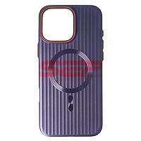 Accesorii GSM - Toc PC Metallic Lines: Toc PC Metallic Lines Magsafe Apple iPhone 16 Pro Max Purple