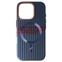 Accesorii GSM - Toc PC Metallic Lines: Toc PC Metallic Lines Magsafe Apple iPhone 16 Pro Navy